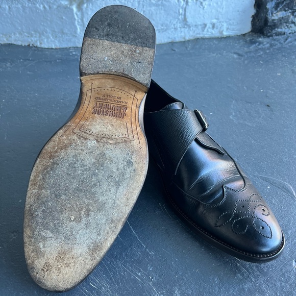 Johnston & Murphy Fielden, wingtip monk strap 8M - Picture 3 of 4